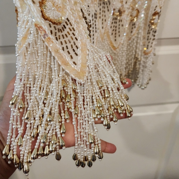 Vintage A.J. Bari silk beaded dress - Picture 7 of 7